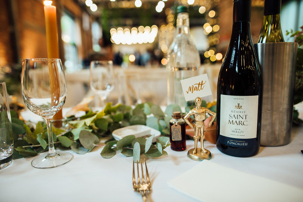 Place Name Gold Calligraphy Paintworks Wedding Matt Willis Photography
