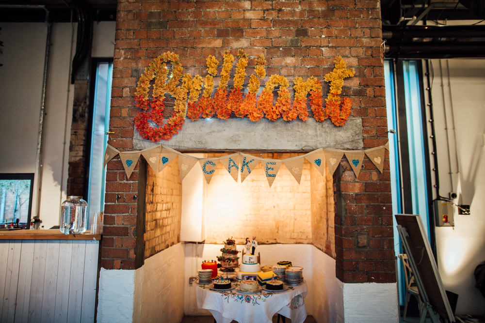 Cake Table Desserts Paintworks Wedding Matt Willis Photography
