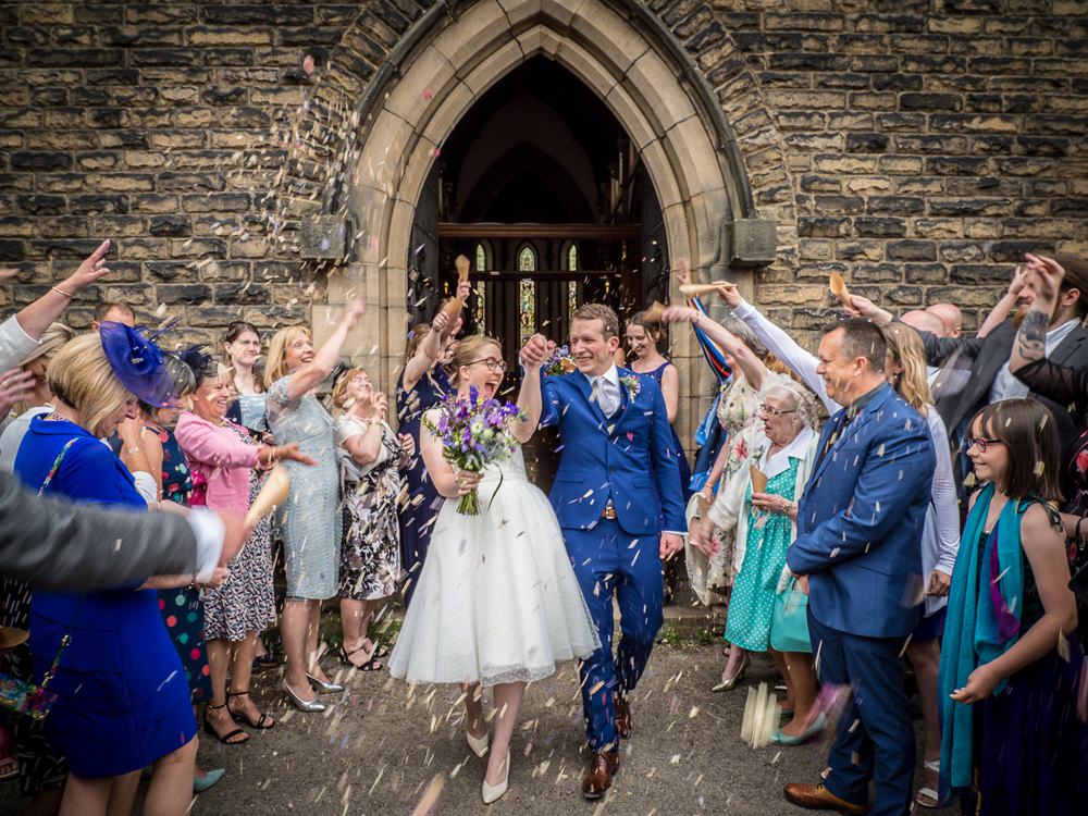 Wedding Confetti Throw Photographer - Steven Harrison-Lord