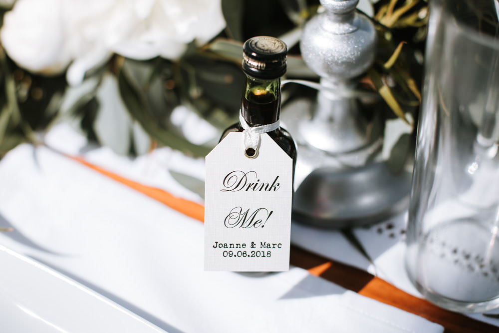 Drink Me Favour Miniature Portugal Destination Wedding Ana Parker Photography