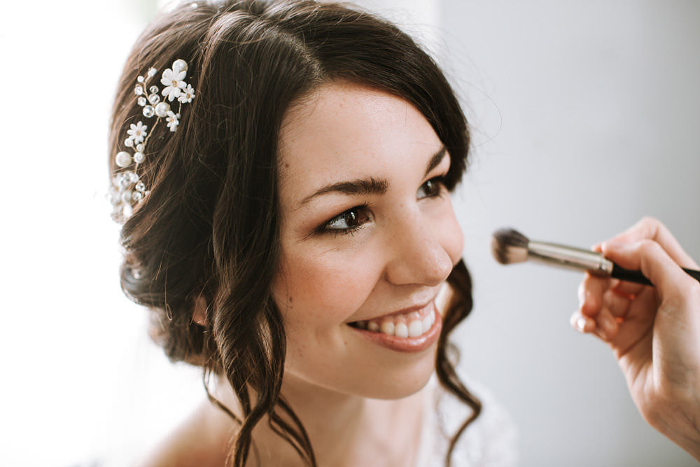 Hair Vine Bride Bridal Up Do Loose Curl Portugal Destination Wedding Ana Parker Photography