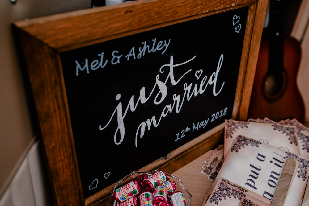 Chalk Black Board Sign Rustic Barn Wedding Louise Griffin Photography