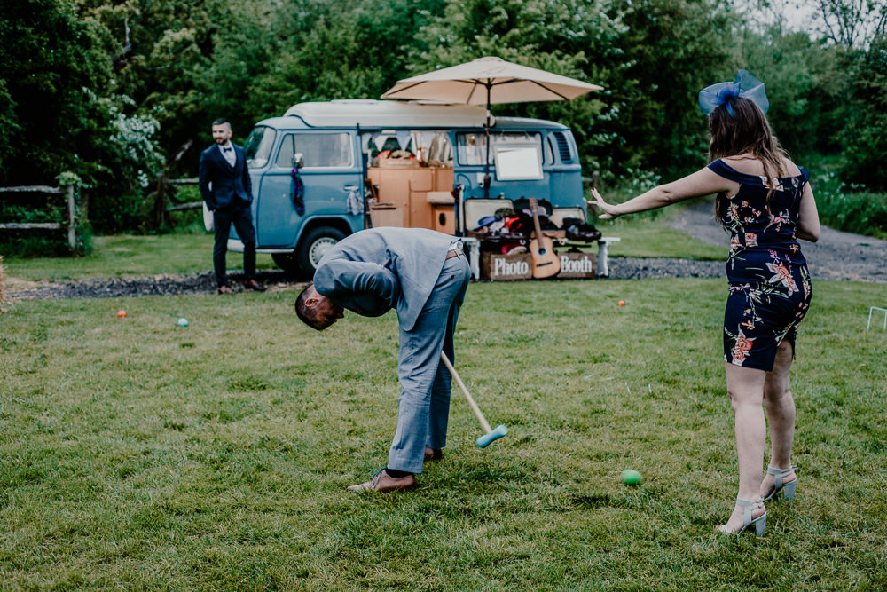 Garden Fete Games Rustic Barn Wedding Louise Griffin Photography