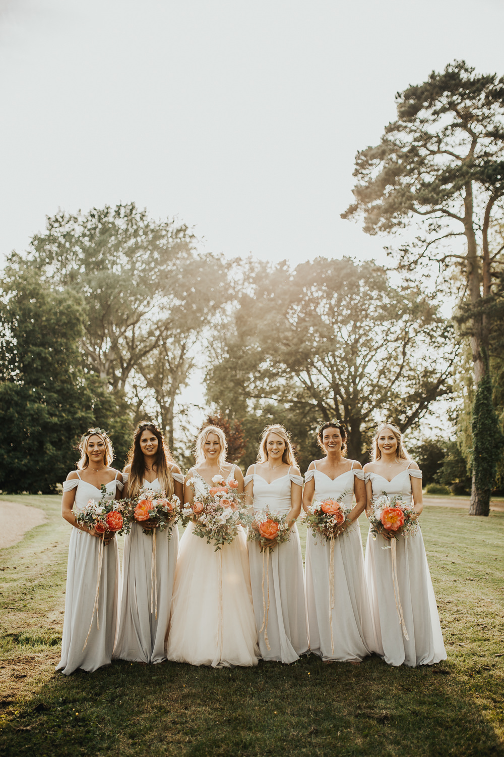 Bridesmaid Bridesmaids Dress Dresses Long Maxi Grey Stubton Hall Wedding Darina Stoda Photography