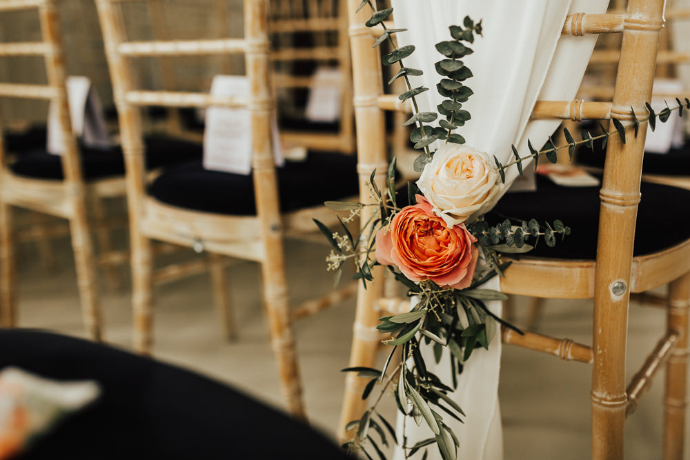 Chair Decor Backs Fabric Flowers Stubton Hall Wedding Darina Stoda Photography