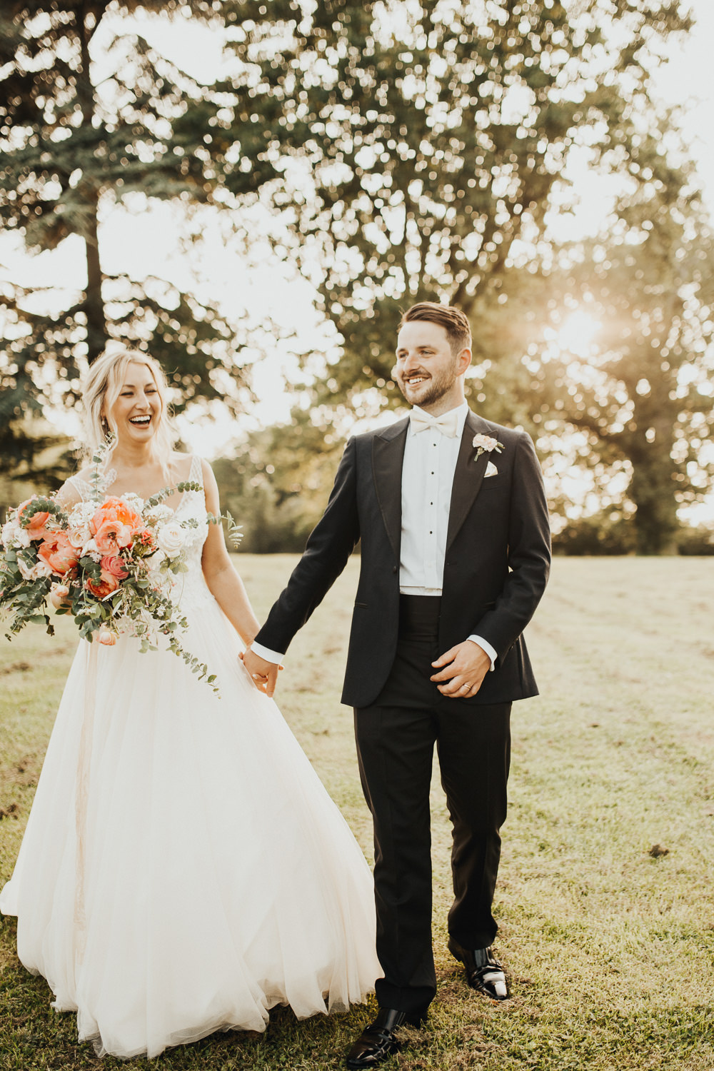 Dress Gown Bride Bridal Maggie Sottero Tulle Embroidered Embellished Train Stubton Hall Wedding Darina Stoda Photography