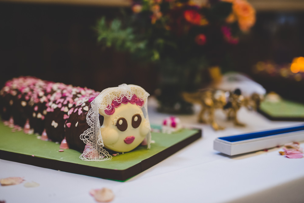 Colin Caterpillar Wedding Cake Victoria Gallery Museum Wedding Emma Hillier Photography