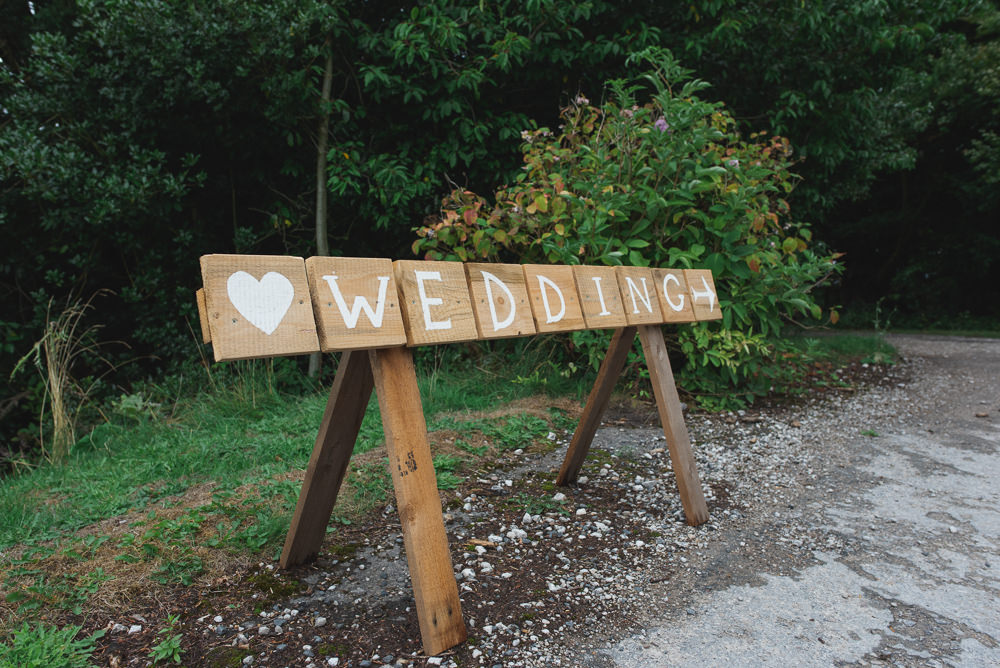 Wooden Wedding Sign Wyresdale Park Wedding Lisa Howard Photography