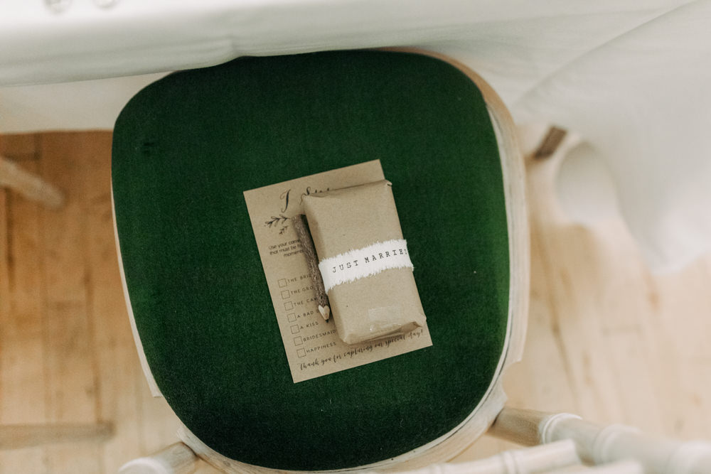 Gift Present Autumn Village Hall Wedding The Gibsons Photography