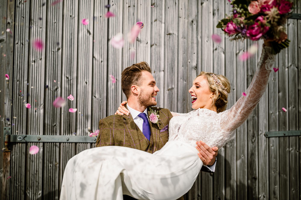 Petal Confetti Blossom Barn Wedding Ideas Hayley Baxter Photography