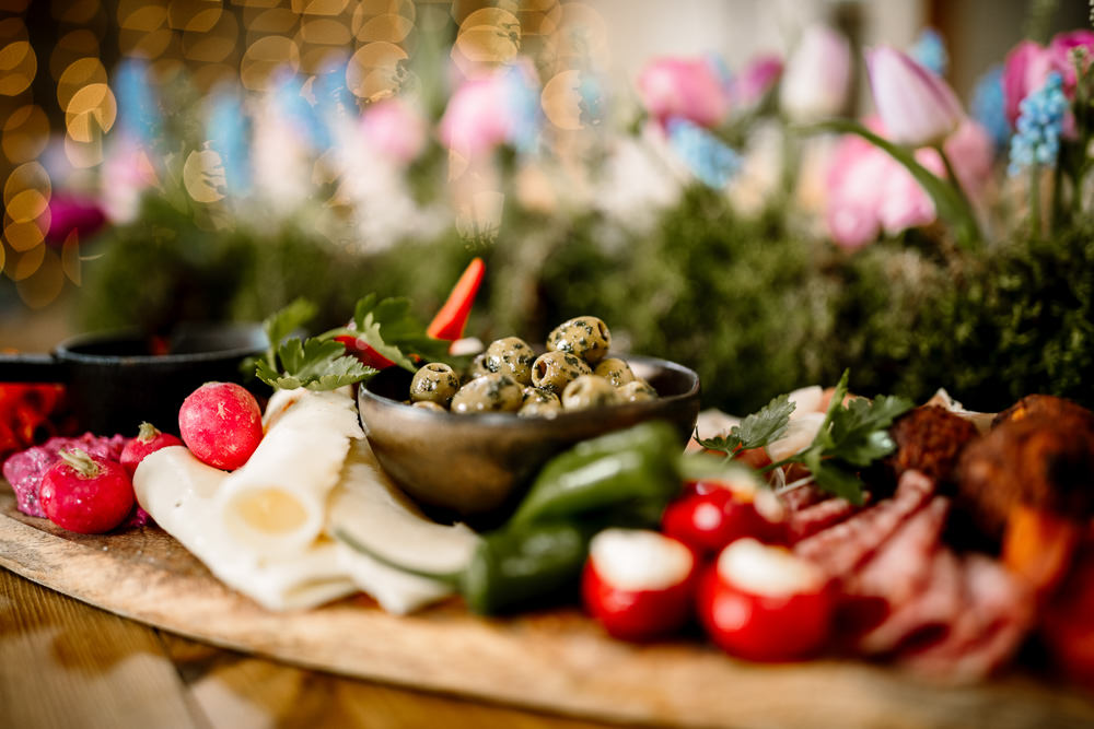 Serving Platter Feast Food Blossom Barn Wedding Ideas Hayley Baxter Photography