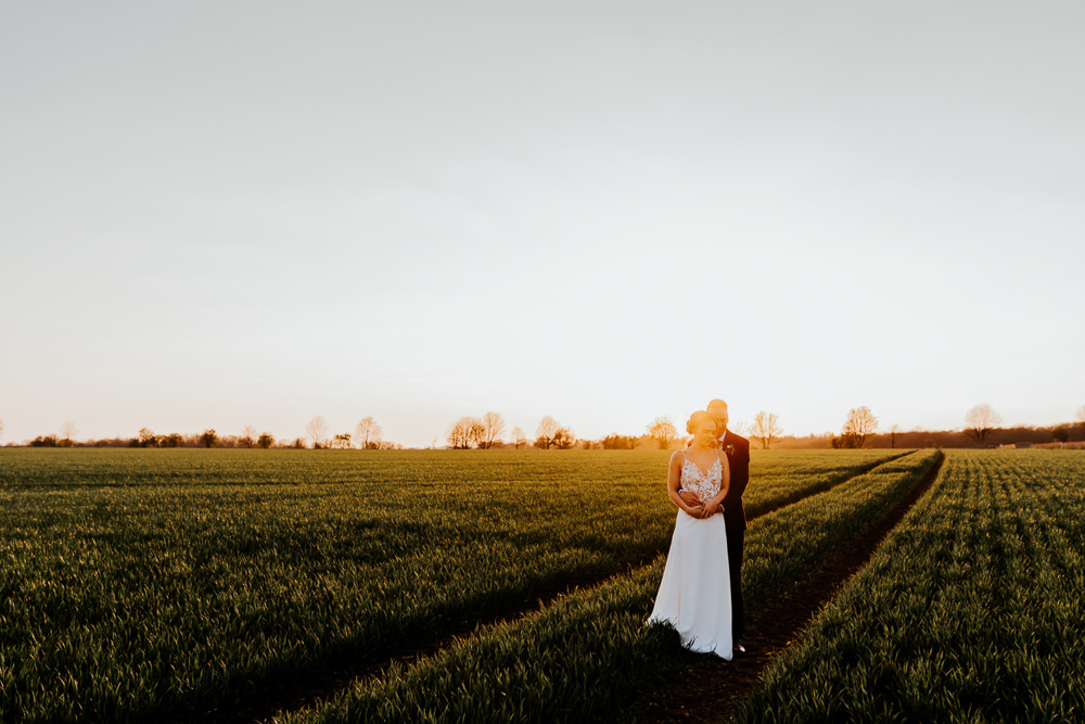 Bride Bridal Sleeveless Strappy Illusion Dress Silk Maxi Slim Separates Floral Tweed Waistcoat Groom Contemporary Barn Wedding Ryan Goold Photography