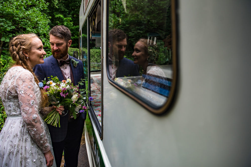 Ice Cream Van Truck Cotswolds Garden Wedding Jonny Barratt Photography