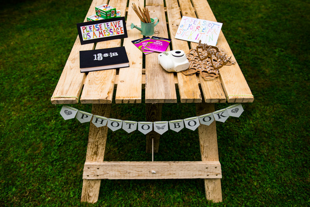 Photo Book Guest Book Cotswolds Garden Wedding Jonny Barratt Photography