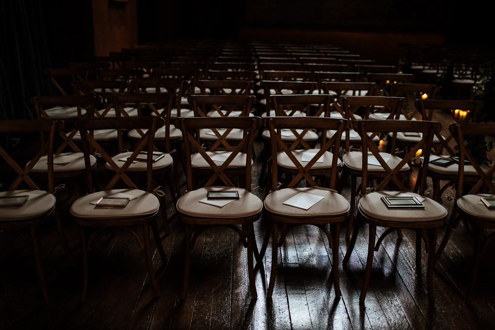 Cross Back Wooden Chairs Ceremony Cowdray House Wedding Matt Sim Photography