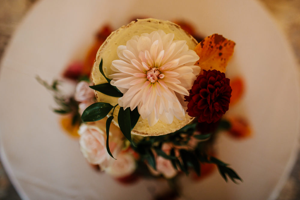 Semi Naked Cake Flowers Floral Cowdray House Wedding Matt Sim Photography