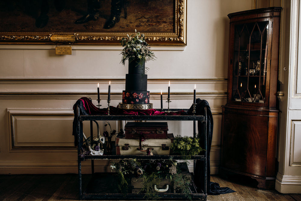 Cake Table Trolley Candles Suitcases Harry Potter Wedding Ideas Thyme Lane Photography