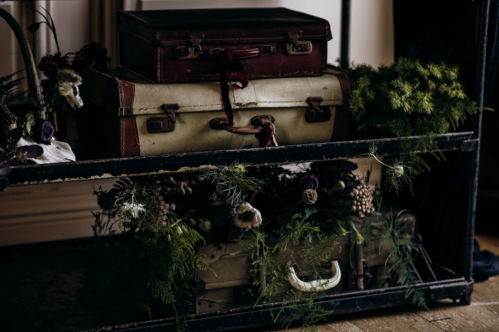 Suitcases Decor Harry Potter Wedding Ideas Thyme Lane Photography