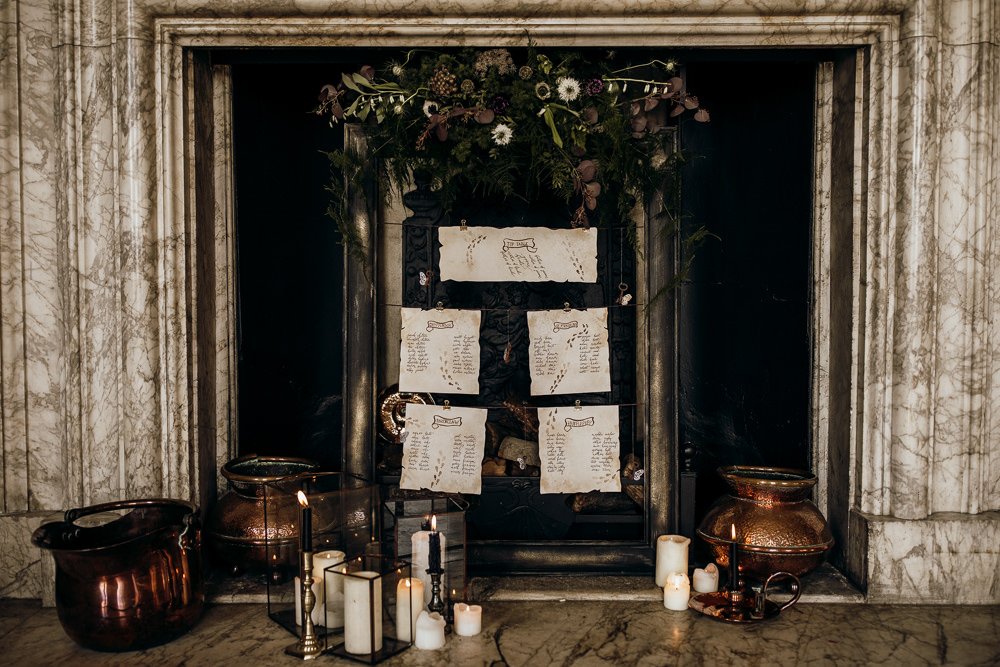 Seating Plan Table Chart Stationery Harry Potter Wedding Ideas Thyme Lane Photography