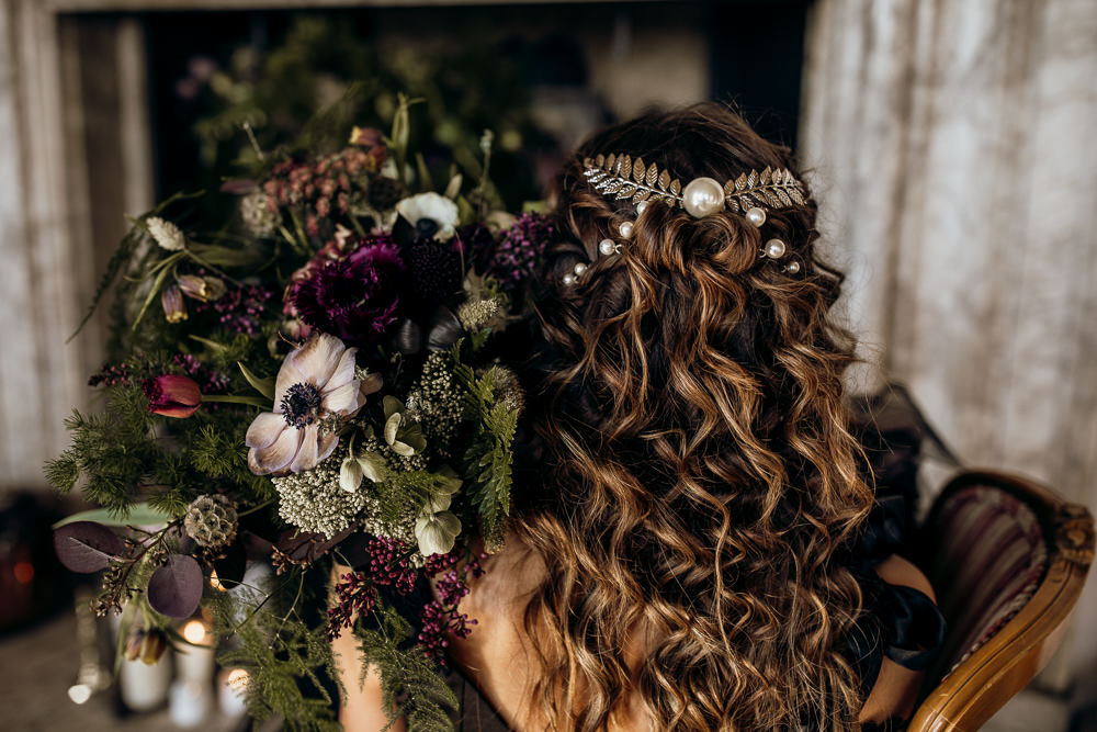 Bride Bridal Hair Accessory Harry Potter Wedding Ideas Thyme Lane Photography