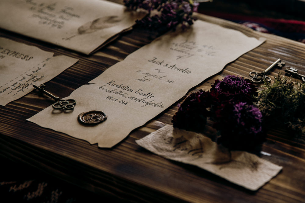 Invitation Invite Stationery Wax Seal Harry Potter Wedding Ideas Thyme Lane Photography