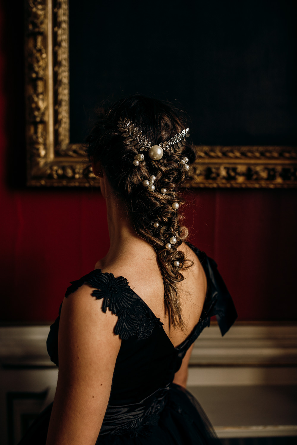 Bride Bridal Hair Style Up Do Plait Braid Accessory Harry Potter Wedding Ideas Thyme Lane Photography
