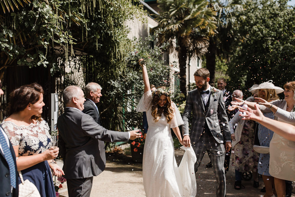 Confetti Hope Mill Theatre Wedding Lee Garland Photography