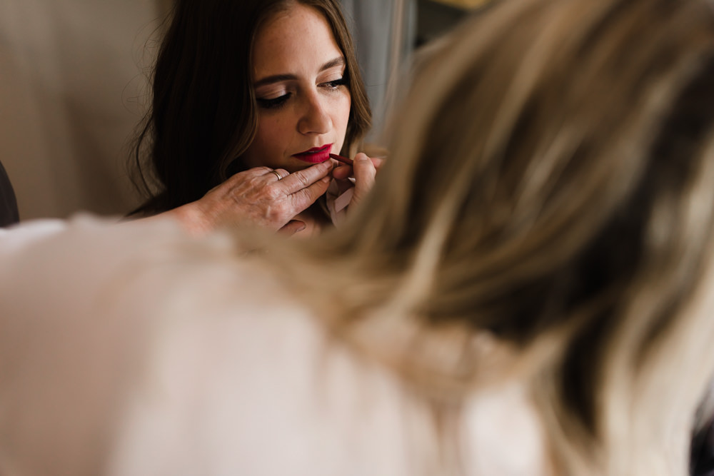 Bride Bridal Make Up Hope Mill Theatre Wedding Lee Garland Photography