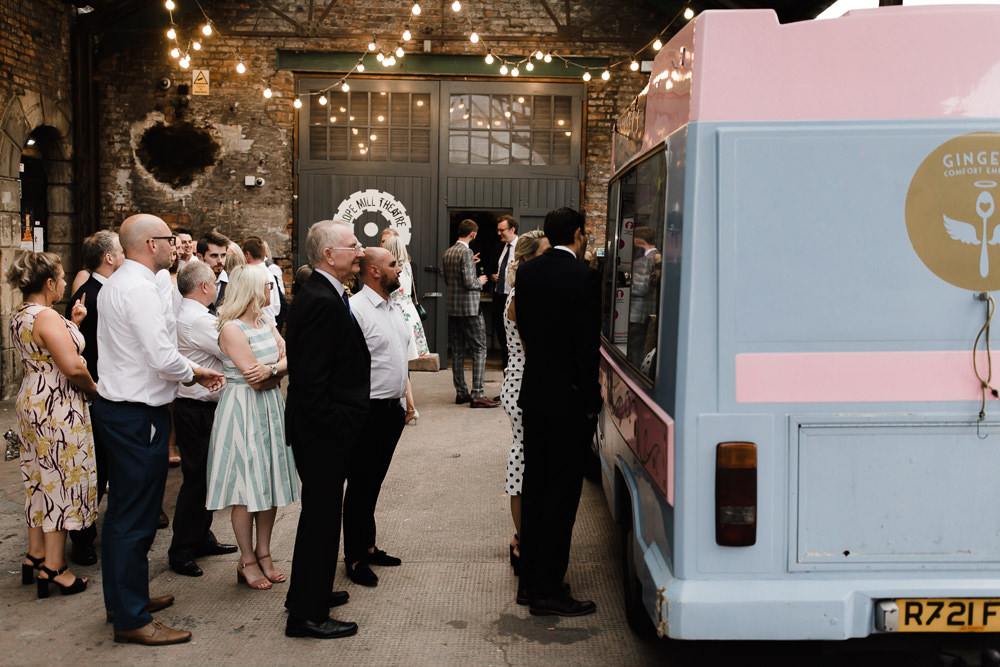 Ice Cream Van Truck Hope Mill Theatre Wedding Lee Garland Photography