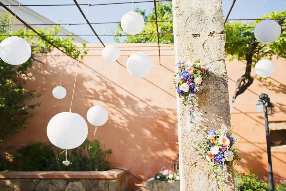 Lanterns Kefalonia Wedding Cotton Candy Weddings