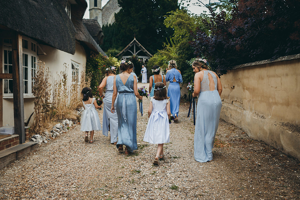 Bridesmaids Bridesmaid Dress Dresses Blue Flower Girls Kingsettle Stud Wedding Mark Tattersall Photography