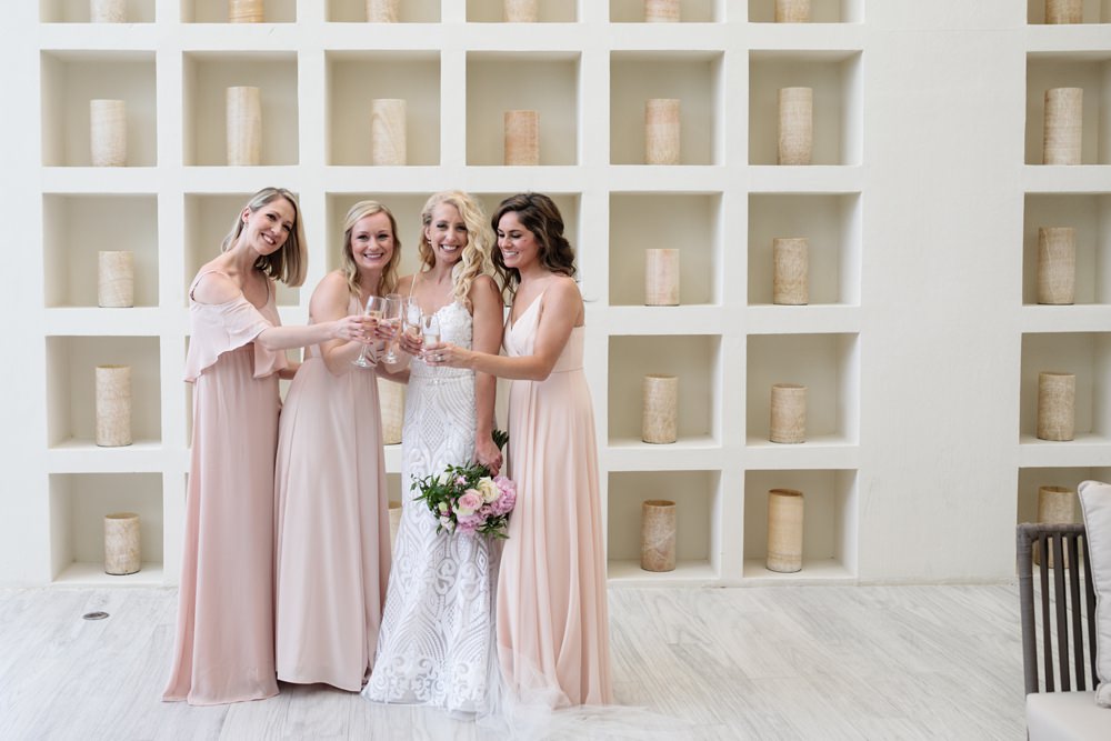 Bridesmaids Bridesmaid Dress Dresses Pink Long Blush Los Cabos Wedding Anna Gomes Photo
