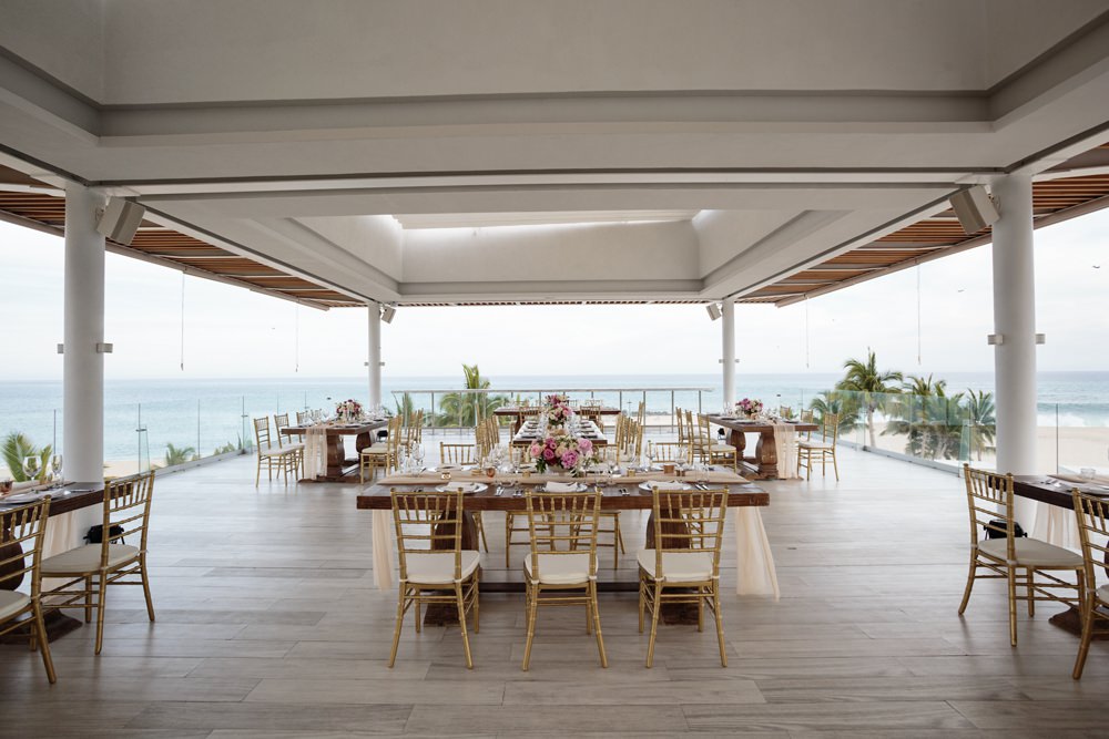 Table Tablescape Decor Silk Runner Flowers Gold Los Cabos Wedding Anna Gomes Photo