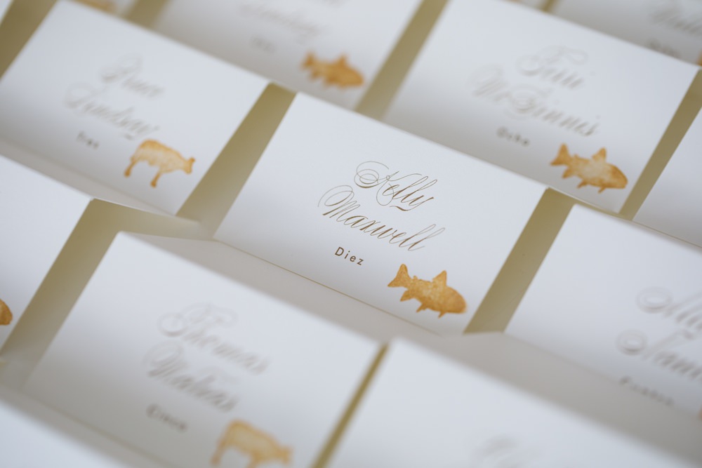 Escort Cards Gold Los Cabos Wedding Anna Gomes Photo