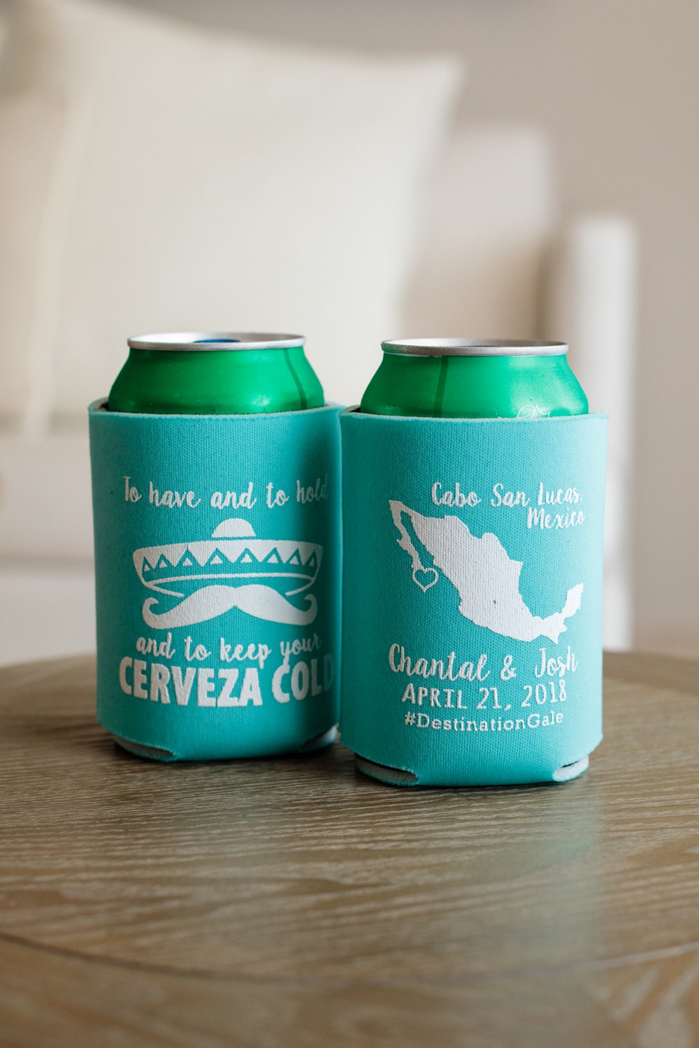 Drink Can Covers Los Cabos Wedding Anna Gomes Photo