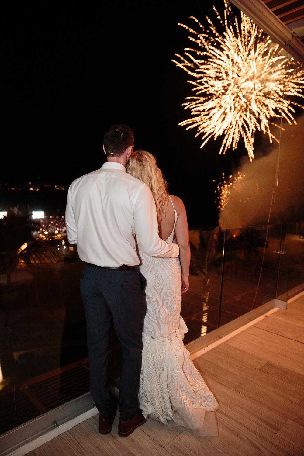 Fireworks Los Cabos Wedding Anna Gomes Photo