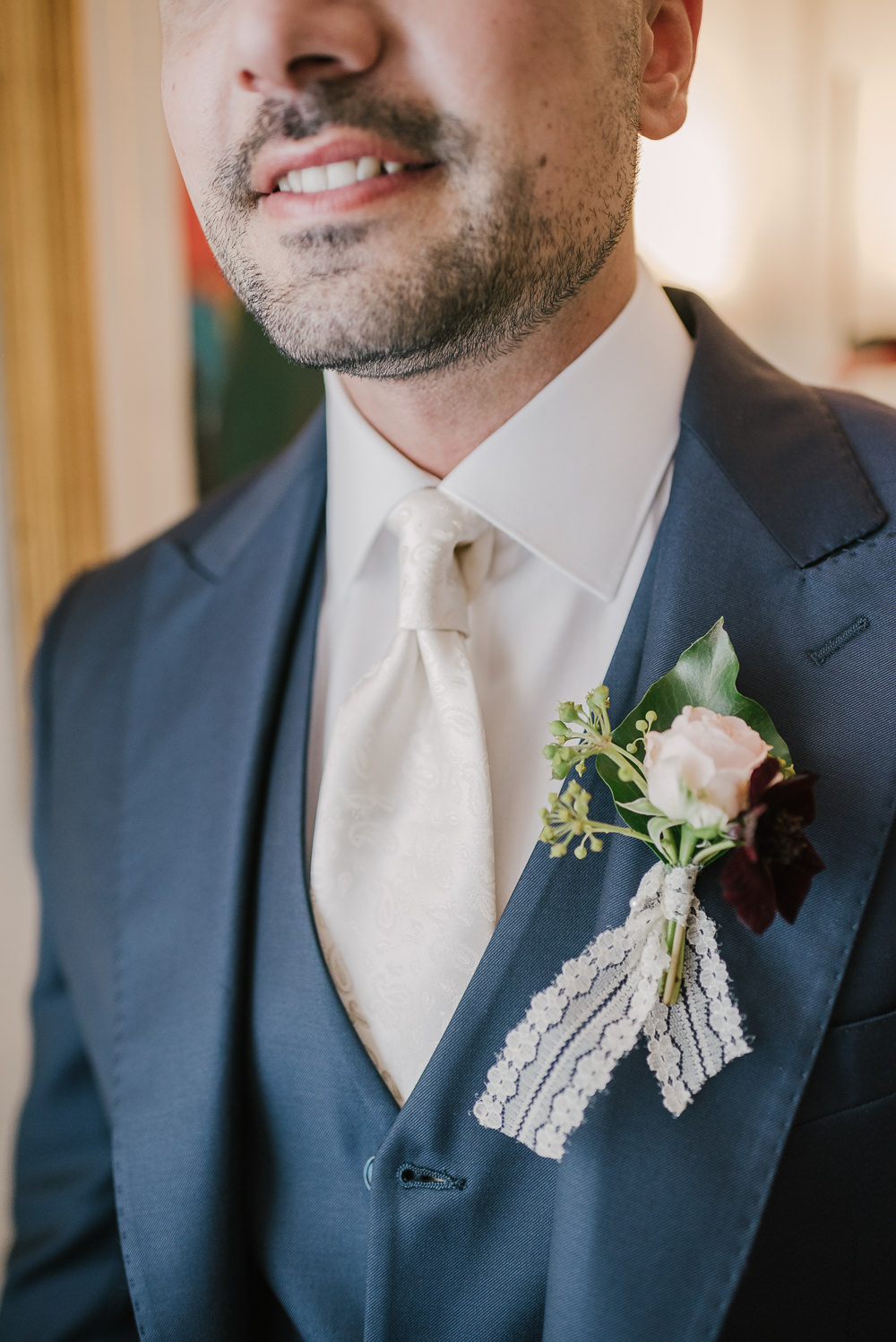 Groom Buttonhole Flowers Milan Wedding Rossella Putino Photographer