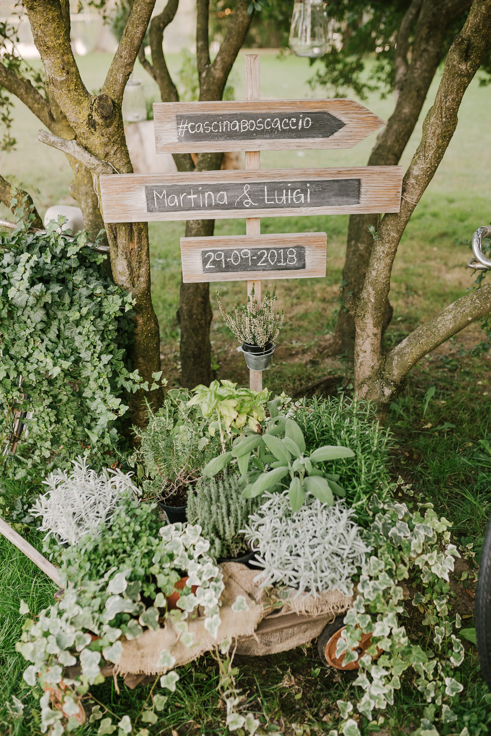 Decor Decoration Signs Signage Plants Milan Wedding Rossella Putino Photographer