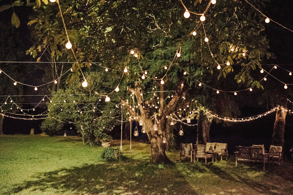 Outdoor Lights Lighting Festoon Fairy Milan Wedding Rossella Putino Photographer