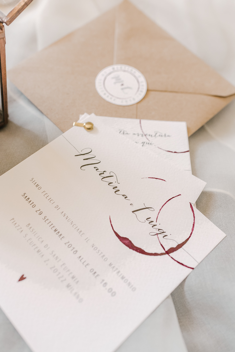 Stationery Invites Invitations Calligraphy Milan Wedding Rossella Putino Photographer