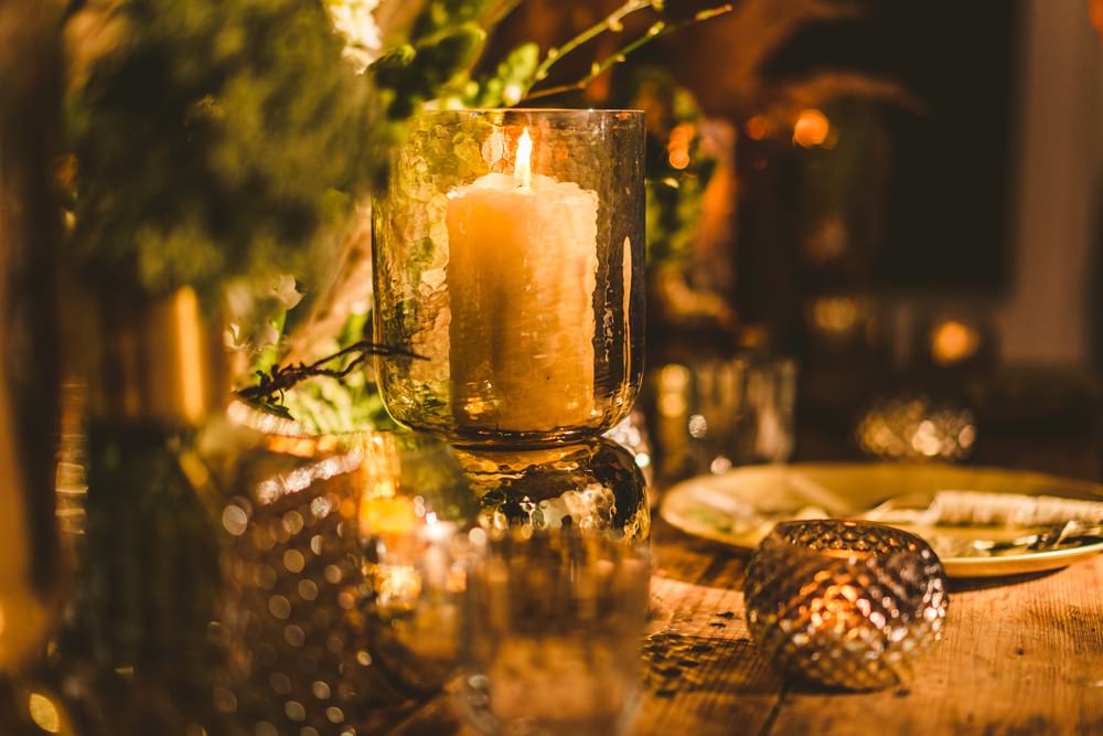 Table Tablescape Decor Flowers Centrepiece Candles Pampas Grass Wedding Ideas Tim Stephenson Photography