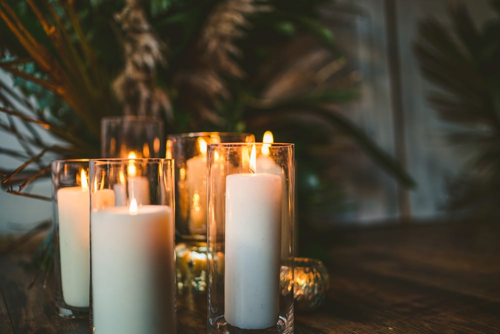 Candles Lighting Pampas Grass Wedding Ideas Tim Stephenson Photography