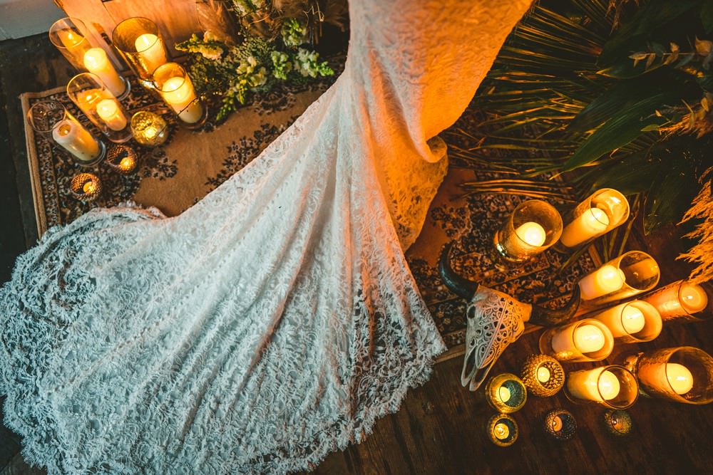 Dress Gown Bride Bridal Train Lace Pampas Grass Wedding Ideas Tim Stephenson Photography