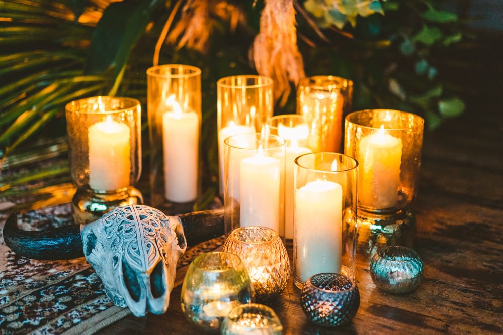 Candles Lighting Decor Pampas Grass Wedding Ideas Tim Stephenson Photography