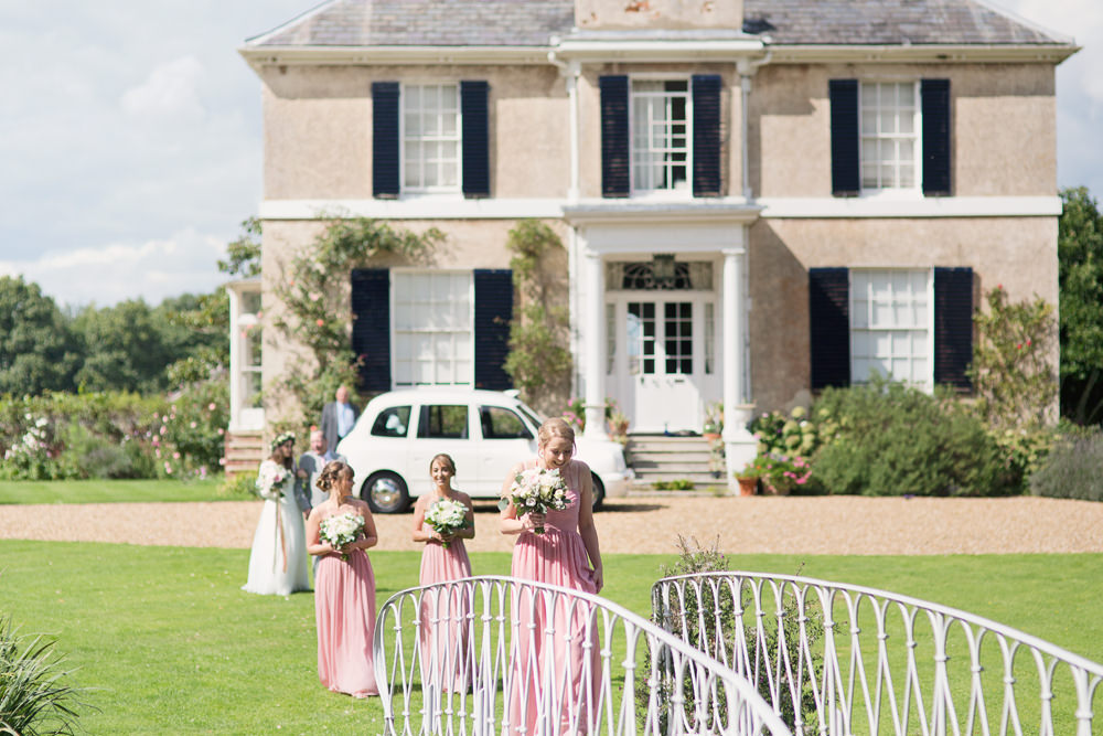 Pink Strappy Dress Bridesmaids Maxi Preston Court Wedding Cotton Candy Wedding Photography