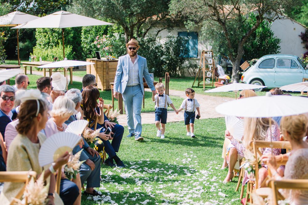 Page Boys Shorts Bow Tie Saint Tropez Wedding Sophie Boulet Photographe