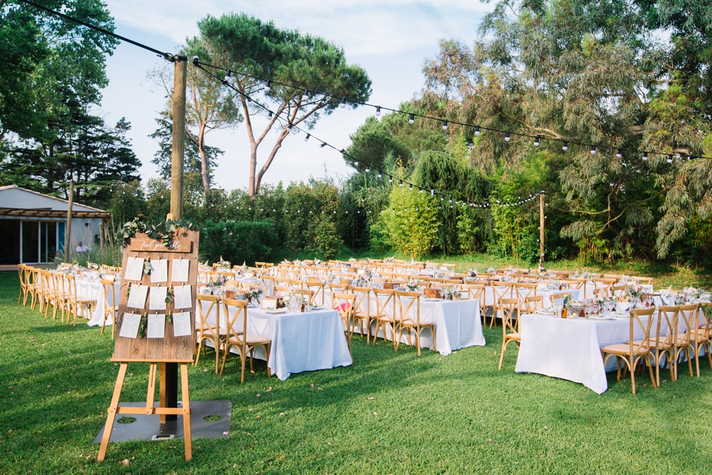 Al Fresco Outdoor Dinner Table Plan Seating Chart Festoon Lighting Saint Tropez Wedding Sophie Boulet Photographe