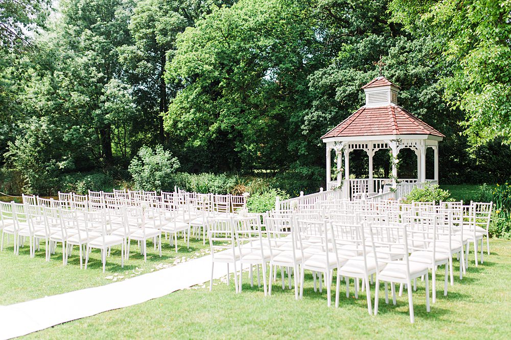 Outdoor Ceremony Gazebo Sheene Mill Wedding Terri & Lori Photography and Film Studio