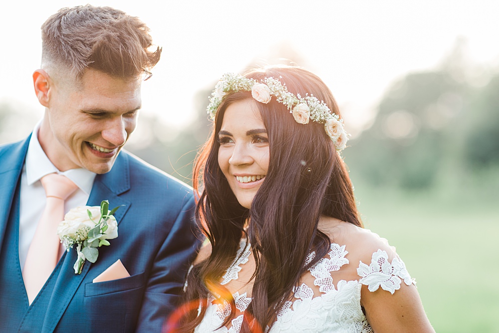 Bride Bridal Hair Flower Crown Long Waves Sheene Mill Wedding Terri & Lori Photography and Film Studio