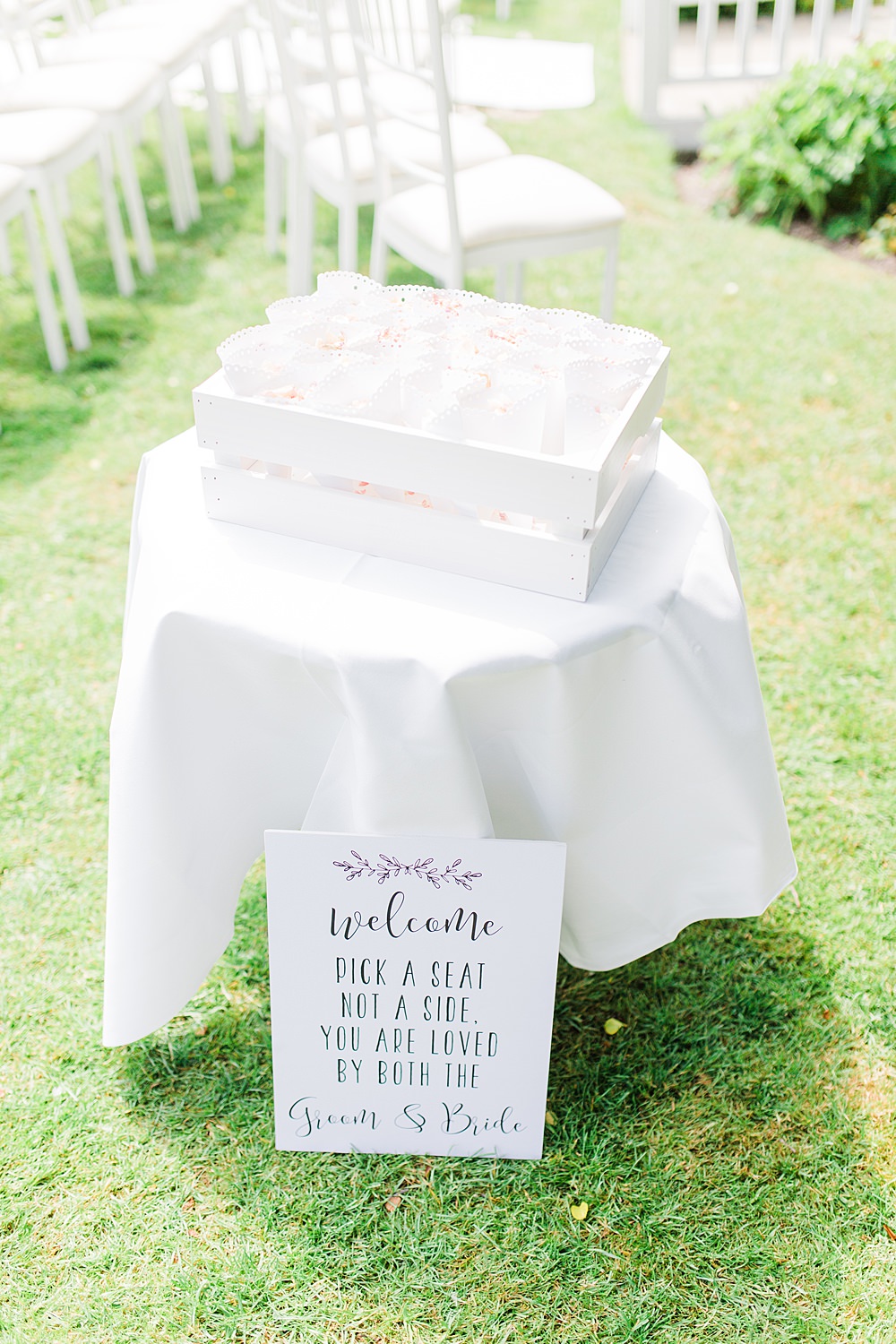 Confetti Cones Table Station Sheene Mill Wedding Terri & Lori Photography and Film Studio
